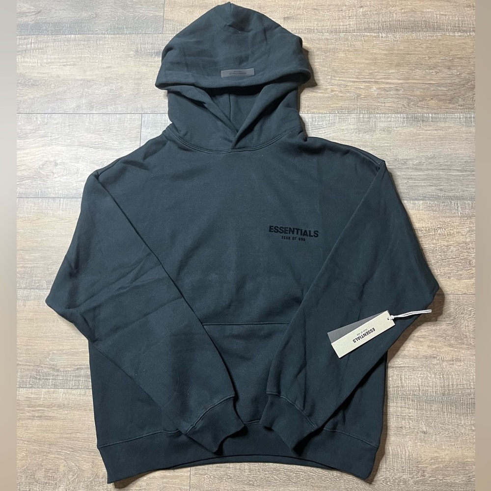 Black ESSENTIALS Fear of God hoodie